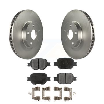 Front Coated Disc Brake Rotors And Ceramic Pads Kit For Toyota Celica Scion tC KGT-100243