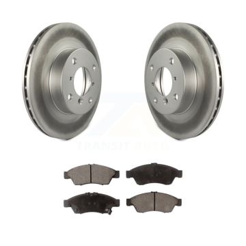 Front Coated Disc Brake Rotors And Ceramic Pads Kit For 2006-2007 Suzuki Aerio KGT-100259