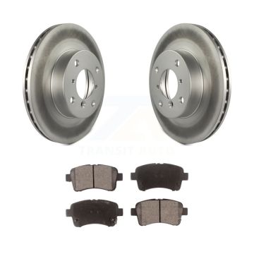 Front Coated Disc Brake Rotors And Ceramic Pads Kit For 2002-2005 Suzuki Aerio KGT-100261