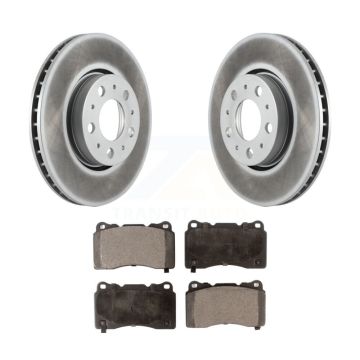 Front Coated Brake Rotors Ceramic Pad Kit For Volvo V70 R With 286mm Diameter Rotor KGT-100263