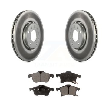 Front Coated Disc Brake Rotors And Ceramic Pads Kit For 2008-2009 Saturn Astra KGT-100267