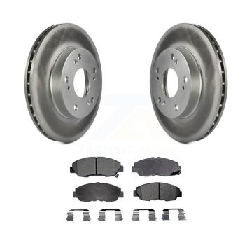Front Coated Disc Brake Rotors And Ceramic Pads Kit For Honda Civic KGT-100269