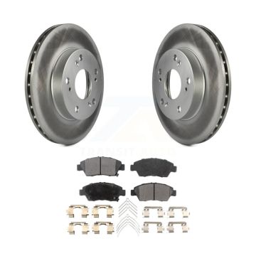 Front Coated Disc Brake Rotors And Ceramic Pads Kit For Honda Civic Acura RSX CR-Z KGT-100270