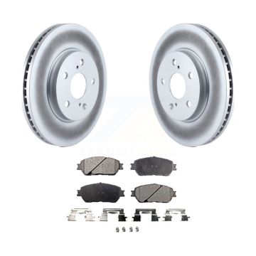 Front Coat Brake Rotors Ceramic Pad Kit For Toyota Sienna Camry Solara Avalon Lexus ES300 KGT-100274