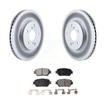 Front Coated Disc Brake Rotors And Ceramic Pads Kit For Toyota Camry KGT-100275