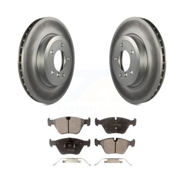 Front Coated Disc Brake Rotors And Ceramic Pads Kit For BMW 330Ci Z4 330i 330xi KGT-100284