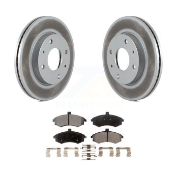 Front Coated Disc Brake Rotors And Ceramic Pads Kit For Hyundai Elantra KGT-100287