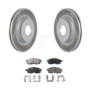 Front Coated Disc Brake Rotors And Ceramic Pads Kit For INFINITI G35 Nissan 350Z KGT-100288