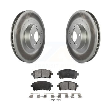Front Coated Disc Brake Rotors And Ceramic Pads Kit For Subaru Impreza Outback Legacy KGT-100296