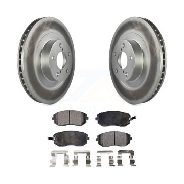 Front Coated Brake Rotors Ceramic Pad Kit For Subaru Forester Impreza Outback Legacy Baja KGT-100297