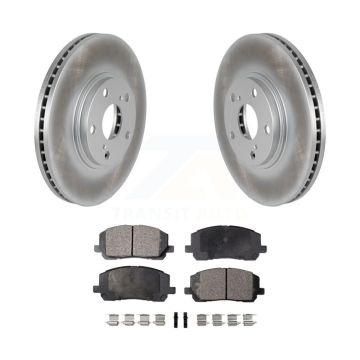 Front Coated Disc Brake Rotors And Ceramic Pads Kit For Toyota Highlander KGT-100299