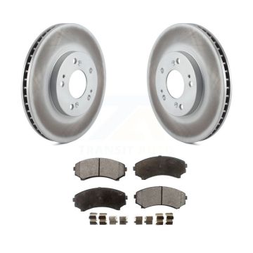 Front Coated Disc Brake Rotors And Ceramic Pads Kit For Mitsubishi Endeavor KGT-100304