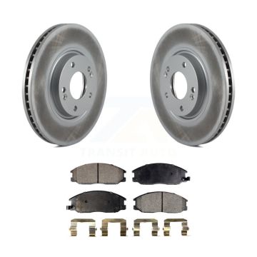 Front Coated Disc Brake Rotors And Ceramic Pads Kit For Kia Amanti Hyundai XG350 KGT-100311