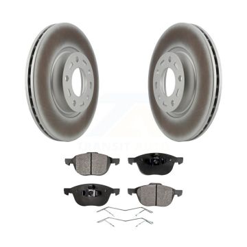 Front Coated Disc Brake Rotors And Ceramic Pads Kit For Mazda 3 5 Sport KGT-100313