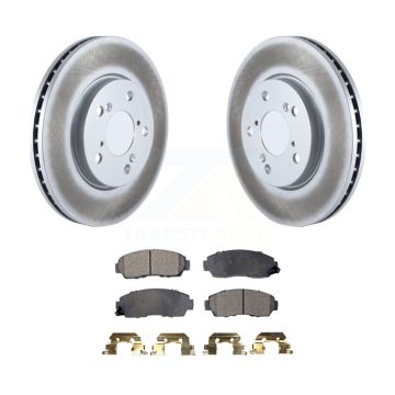 Front Coated Disc Brake Rotors And Ceramic Pads Kit For 2005-2010 Honda Odyssey KGT-100315