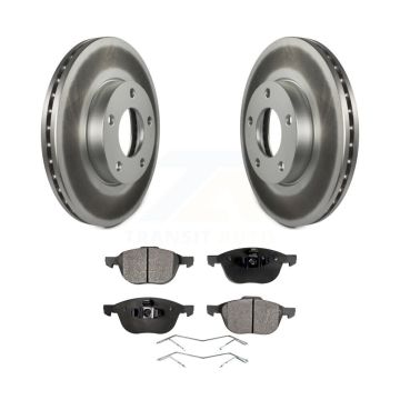 Front Coated Disc Brake Rotors And Ceramic Pads Kit For Mazda 3 Sport KGT-100316