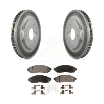 Front Coated Disc Brake Rotors And Ceramic Pads Kit For Nissan Frontier Suzuki Equator KGT-100339