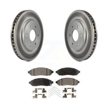 Front Coat Disc Brake Rotors Ceramic Pad Kit For Nissan Frontier Pathfinder Xterra Suzuki KGT-100341
