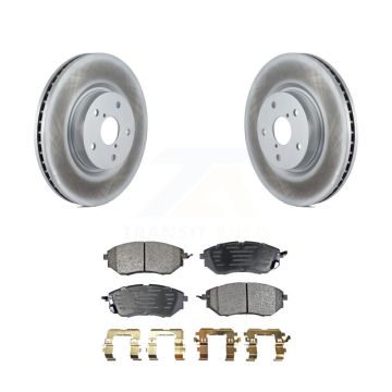 Front Coated Disc Brake Rotors & Ceramic Pad Kit For Subaru Outback WRX Legacy Tribeca B9 KGT-100343