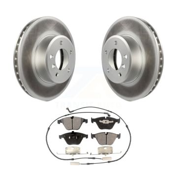 Front Coated Brake Rotor & Ceramic Pad Kit For BMW 530i 530xi 528i xDrive 525i 535i 535xi KGT-100350