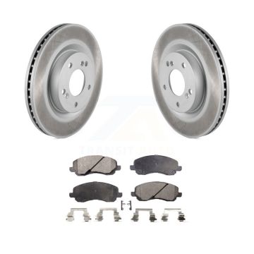 Front Coated Disc Brake Rotors And Ceramic Pads Kit For Mitsubishi Eclipse Galant KGT-100357