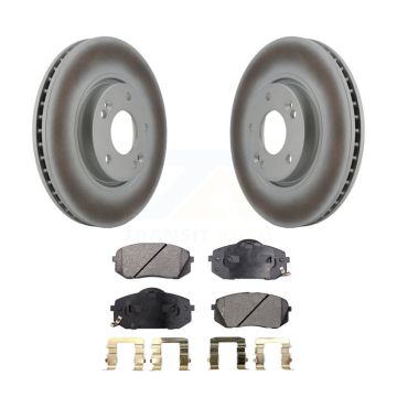 Front Coated Disc Brake Rotor And Ceramic Pad Kit For Hyundai Tucson Kia Sportage Soul EV KGT-100360
