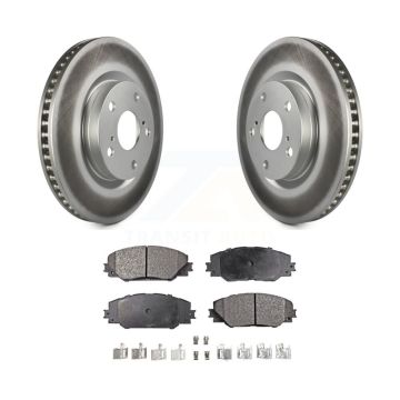 Front Coat Brake Rotors Ceramic Pad Kit For Toyota RAV4 Matrix Pontiac Vibe Scion Corolla KGT-100376