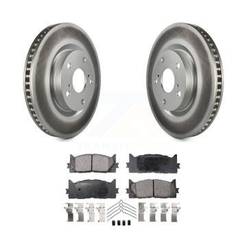 Front Coated Disc Brake Rotors Ceramic Pad Kit For Toyota Camry Lexus ES350 Avalon ES300h KGT-100377