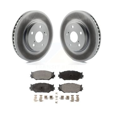 Front Coated Disc Brake Rotors And Ceramic Pads Kit For Lexus IS250 KGT-100384