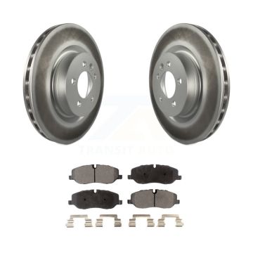 Front Coat Brake Rotors Ceramic Pad Kit For 2006-2007 Land Rover Range Sport Supercharged KGT-100392