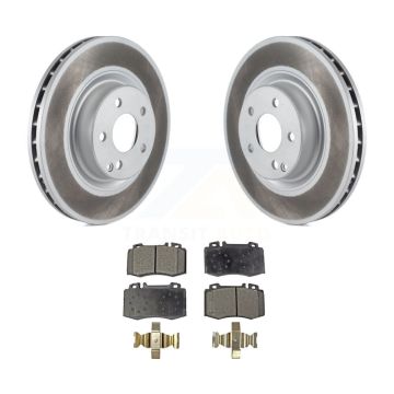 Front Coated Disc Brake Rotors And Ceramic Pads Kit For Mercedes-Benz CLS550 CLS500 E550 KGT-100397