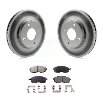 Front Coated Disc Brake Rotors And Ceramic Pads Kit For Nissan Versa Sentra Cube KGT-100403