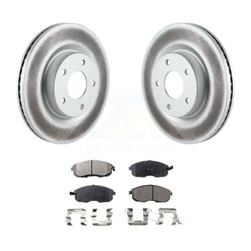 Front Coated Disc Brake Rotors And Ceramic Pads Kit For Nissan Altima KGT-100404