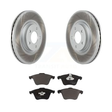 Front Coated Disc Brake Rotors And Ceramic Pads Kit For Mazda 3 KGT-100408