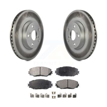 Front Coated Brake Rotors Ceramic Pad Kit For Toyota Corolla Matrix Pontiac Vibe Scion xD KGT-100420