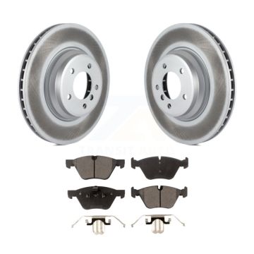 Front Coated Disc Brake Rotors And Ceramic Pads Kit For 2007 BMW 335xi KGT-100431