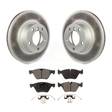 Front Coated Disc Brake Rotors And Ceramic Pads Kit For BMW X1 328xi KGT-100433