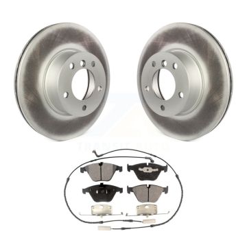 Front Coated Disc Brake Rotors And Ceramic Pads Kit For BMW 328i xDrive X1 328xi KGT-100436