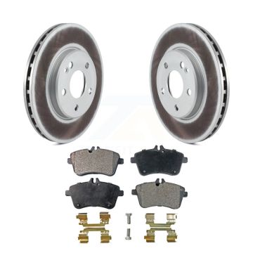 Front Coated Disc Brake Rotors And Ceramic Pads Kit For 2006-2011 Mercedes-Benz B200 KGT-100440