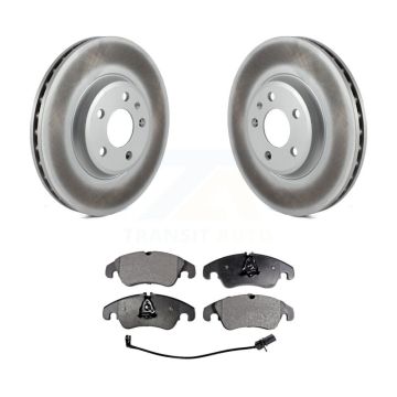 Front Coated Disc Brake Rotors And Ceramic Pads Kit For Audi A4 Quattro Q5 A5 allroad KGT-100446