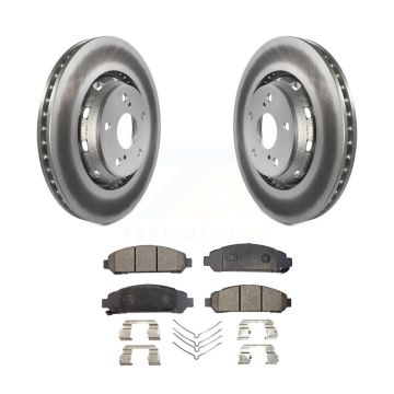 Front Coated Disc Brake Rotors And Ceramic Pads Kit For 2009-2016 Toyota Venza KGT-100453
