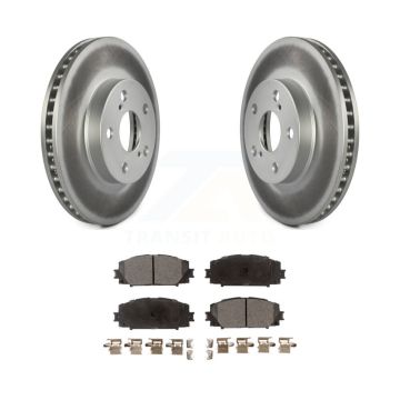 Front Coated Disc Brake Rotors And Ceramic Pads Kit For Toyota Prius Lexus CT200h Plug-In KGT-100457