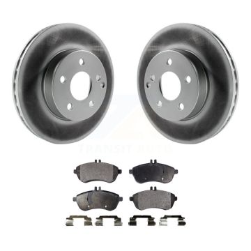 Front Coated Disc Brake Rotors And Ceramic Pads Kit For Mercedes-Benz C300 C250 C230 KGT-100467