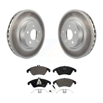 Front Coat Brake Rotors Ceramic Pad Kit For Mercedes-Benz C300 E350 C350 E400 E250 SLC300 KGT-100471