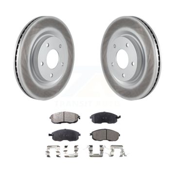 Front Coated Disc Brake Rotors And Ceramic Pads Kit For Nissan Sentra Juke KGT-100478