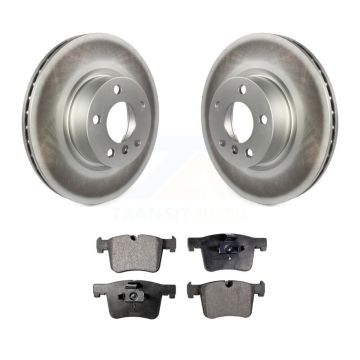 Front Coated Disc Brake Rotors And Ceramic Pads Kit For BMW X3 X4 KGT-100491