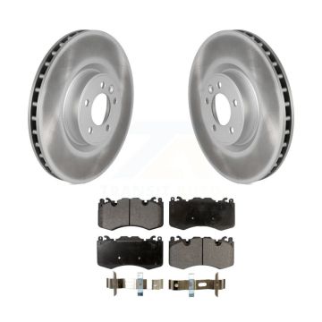 Front Coated Disc Brake Rotors And Ceramic Pads Kit For Land Rover Range Sport KGT-100492