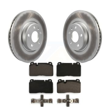 Front Coated Disc Brake Rotors And Ceramic Pads Kit For Audi Q5 KGT-100499