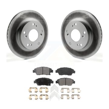Front Coated Disc Brake Rotors And Ceramic Pads Kit For Honda Civic Acura ILX KGT-100504