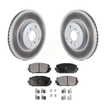 Front Coated Disc Brake Rotors And Ceramic Pads Kit For Toyota Yaris KGT-100508